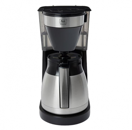 Aparat de cafea Melitta Easy Top Therm II Steel, 1.25L, Negru/argintu [1]