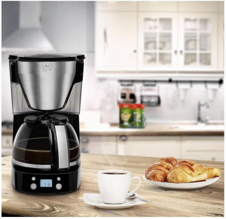 Aparat de cafea Melitta Easy Top Timer 1010-15, 1.25L, Negru [1]