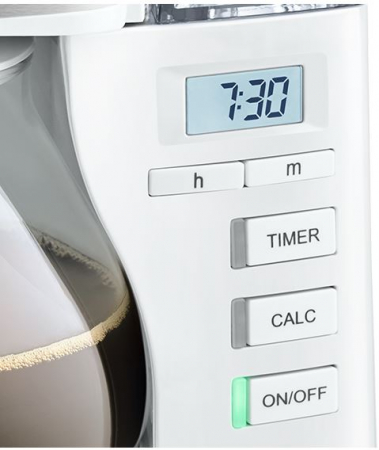 Aparat de cafea Melitta Look Timer 1025-07, 10 cesti, Alb [3]