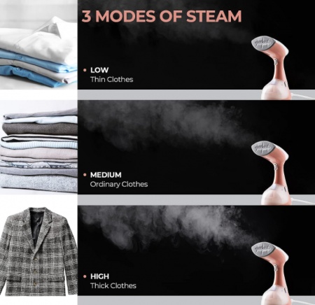 Aparat de calcat cu abur vertical de 1800 W, rezervor 250 ml [3]