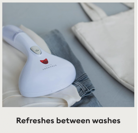 Aparat de calcat cu abur vertical portabil Steamery Cirrus 1, 1500 W, roz [4]