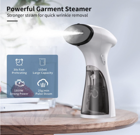 Aparat de călcat cu aburi vertical IAB 1800W portabil, abur 25g/min [1]