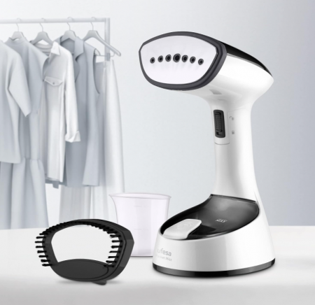 Aparat de calcat vertical cu abur pliabil, Ufesa Steamer 1470W, 150ml, negru [9]