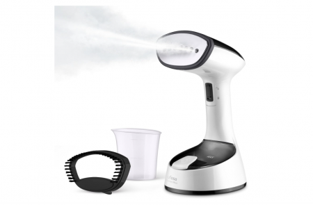 Aparat de calcat vertical cu abur pliabil, Ufesa Steamer 1470W, 150ml, negru [0]