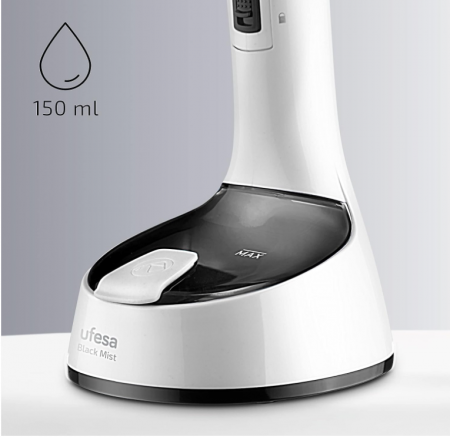 Aparat de calcat vertical cu abur pliabil, Ufesa Steamer 1470W, 150ml, negru [2]
