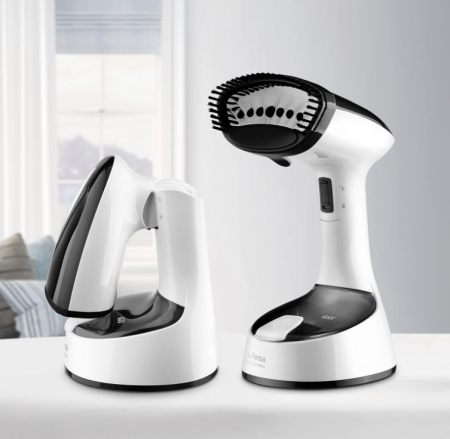 Aparat de calcat vertical cu abur pliabil, Ufesa Steamer 1470W, 150ml, negru [3]