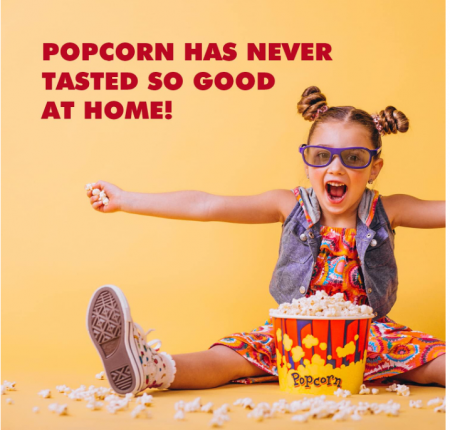 Aparat de facut floricele de porumb Edihome, Mașină pentru popcorn, 1200 W (roșu) [6]