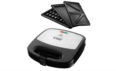 Preparat paine - Aparat de făcut sandvișuri 3 în 1 Russell Hobbs 24540 56/RH Sandwich Maker, 760 W