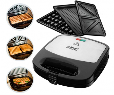 Aparat de făcut sandvișuri 3 în 1 Russell Hobbs 24540 56/RH Sandwich Maker, 760 W [1]