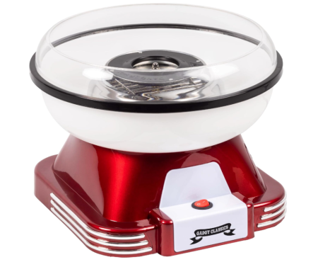 TOATE PRODUSELE - Aparat de facut vata de zahar pe bat Gadgy 500W, retro, rosu