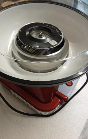 Aparat de facut vata de zahar pe bat Gadgy 500W, retro, rosu [3]
