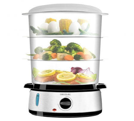 Aparat de gatit cu aburi Cecotec Vapovita 3000, inox, 800W [0]