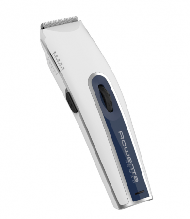 Aparat de tuns ROWENTA Nomad TN1405F0, 6250rpm, 2 piepteni ajustabili, 19 pozitii pentru lungimea de taiere, autonomie 40 min, indicator LED, alb [5]