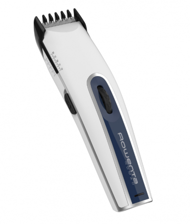Aparat de tuns ROWENTA Nomad TN1405F0, 6250rpm, 2 piepteni ajustabili, 19 pozitii pentru lungimea de taiere, autonomie 40 min, indicator LED, alb [6]