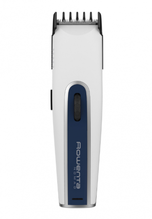 Aparat de tuns ROWENTA Nomad TN1405F0, 6250rpm, 2 piepteni ajustabili, 19 pozitii pentru lungimea de taiere, autonomie 40 min, indicator LED, alb [3]