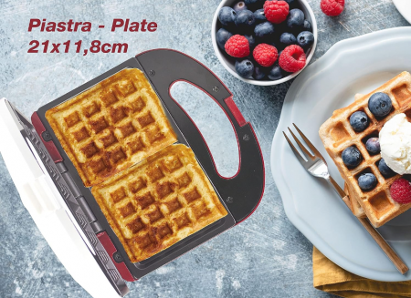 Aparat de vafe BEPER BT.602H cu plăci antiaderente, 780 W [3]