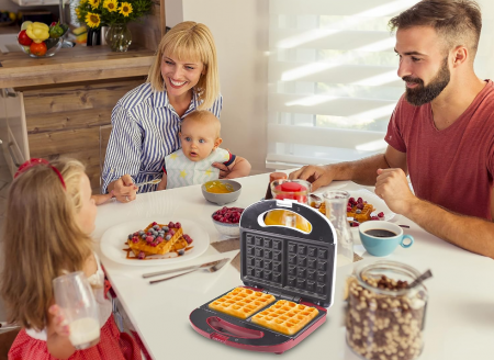 Aparat de vafe BEPER BT.602H cu plăci antiaderente, 780 W [6]