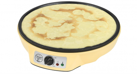 Aparat pentru clatite Bestron, 30 cm, 1000W, galben [0]