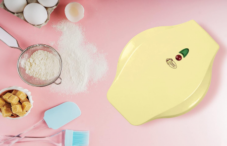 Aparat pentru gatit vafe Bestron, 550 wati, galben [4]