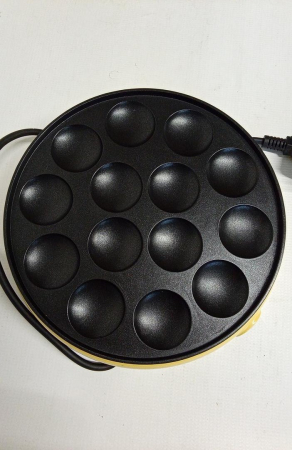 Aparat pentru mini-clatite Bestron Poffertjes, 800W, design retro, galben [2]