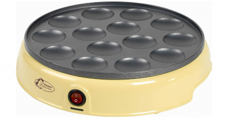 Aparat pentru mini-clatite Bestron Poffertjes, 800W, design retro, galben [3]