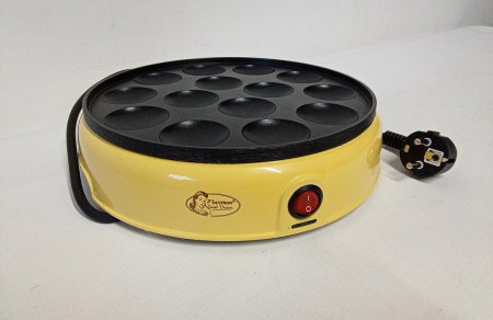 Aparat pentru mini-clatite Bestron Poffertjes, 800W, design retro, galben [1]