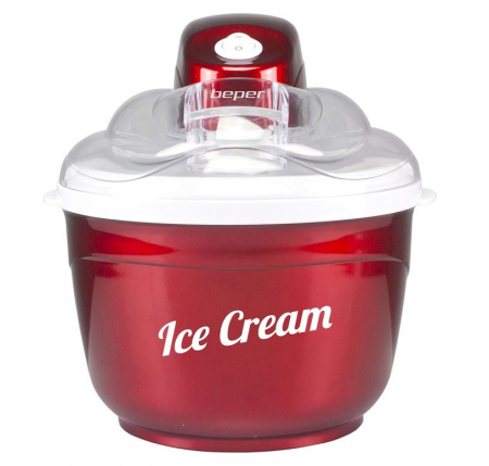 Aparat pentru preparat inghetata BEPER P102GEL001, 1.5L, rosu [0]