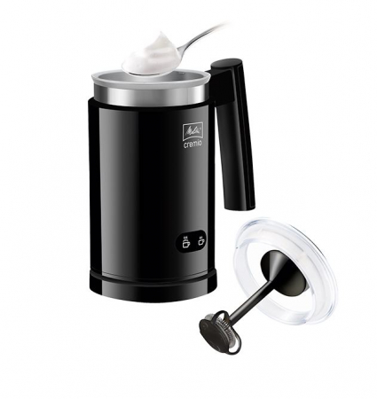Accesorii si piese aparate cafea - Aparat pentru spuma de lapte Melitta Cremio 1014-02, 250 ml, negru
