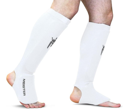 Aparatori tibie Meister MMA, alb, S/M [4]