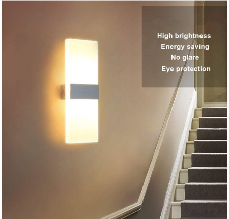 Aplica de perete LED Lightsjoy, Lampa pentru interior, alb cald [2]