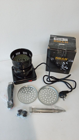 Aprinzator Carbuni Narghilea Electric RMAN 600 W, negru [1]