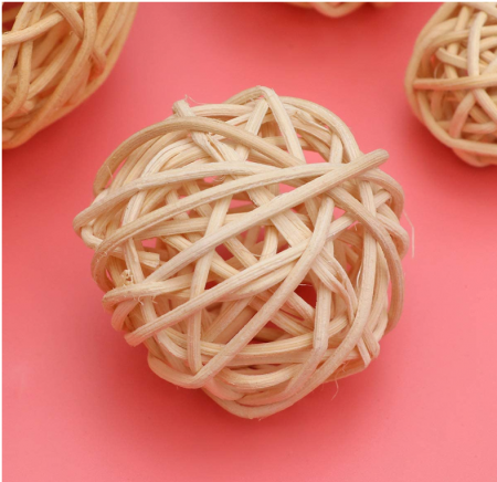 Artibetter 21 bucăți bile de ratan pentru decorare [2]