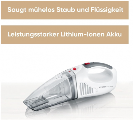 Aspirator auto fără fir SEVERIN S´POWER Home & Car Li 20, HV 7144 [1]