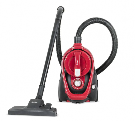 Produse RESIGILATE Zass, Sero si Trisa - Aspirator cyclonic Zass ZVC 14, Culoare Visiniu/Negru, 800W, putere la perie 200W, capacitate 2,3L, Filtru Hepa, Clasa A
