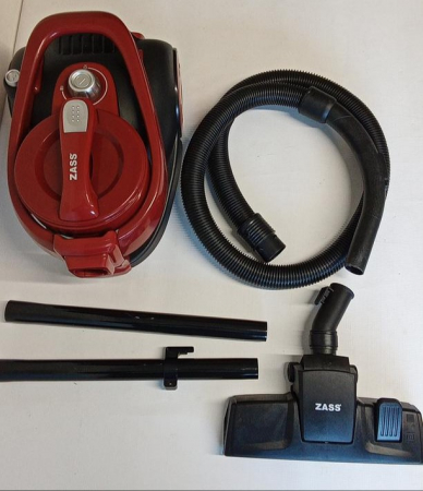 Aspirator cyclonic Zass ZVC 14, Culoare Visiniu/Negru, 800W, putere la perie 200W, capacitate 2,3L, Filtru Hepa, Clasa A [1]