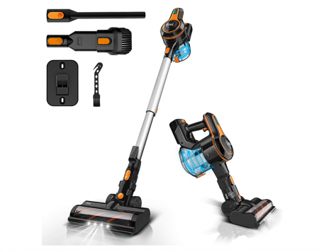 Aspirator fără fir INSE 6 în 1, fără sac, 250W, recipient de praf 1.2 L [0]