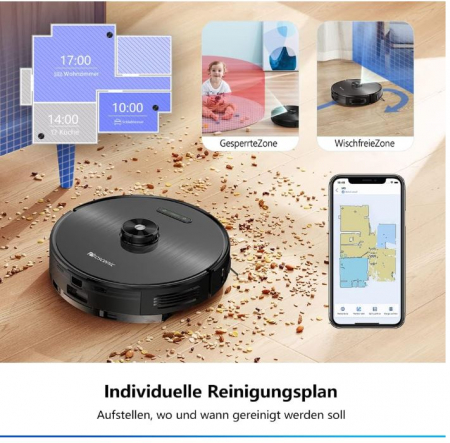 Aspirator robot Proscenic M8, navigare cu laser LDS [9]