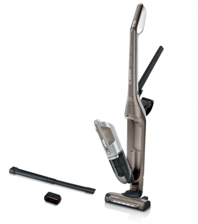 Aspiratoare - Aspirator vertical 2in1 BOSCH Flexxo Gen2 Seria 4 BBH3ALL23, 0.4l, maro-negru