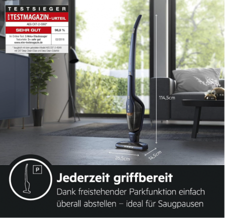 Aspirator vertical fără fir AEG Ergorapido CX7-2-I360 2 în 1 fără sac cu lumini LED [4]