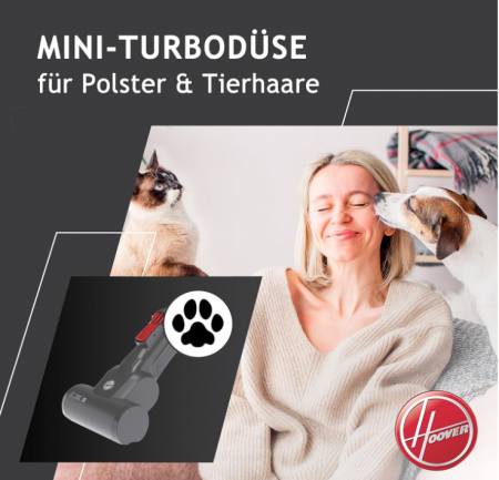 Aspirator vertical Hoover H-FREE 100 PETS fără sac si fir [4]