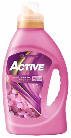 Curatenie si intretinere - Balsam de rufe Active Happy Day, 1.5 litri, 60 spalari