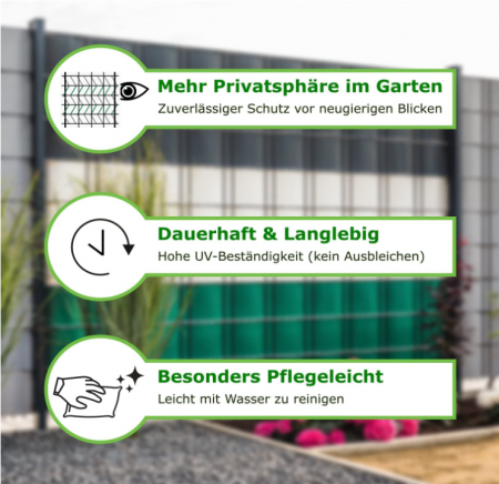 Banda de protectie vizuala pentru gard workingHOUSE, din PVC, pentru pastrarea intimitatii [4]