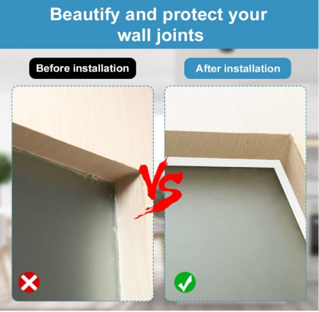 Banda decorativa autoadeziva QINERSAW 5 mx12 mm pentru marginea tavanului, peretilor, mobilei, podelei [5]