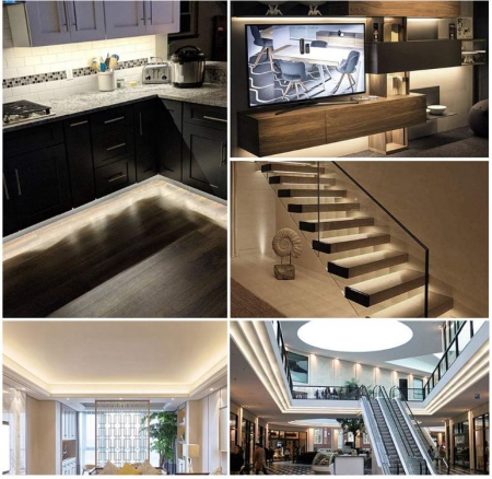 Banda LED de inalta densitate BTF-LIGHTING FCOB COB, alb natural, 5m [5]