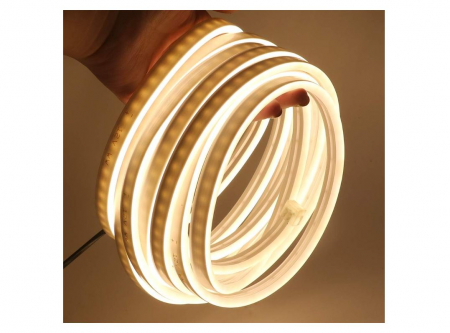 Casa, Gradina & Bricolaj - Banda LED flexibila Xunata, impermeabila, 5 m, galben