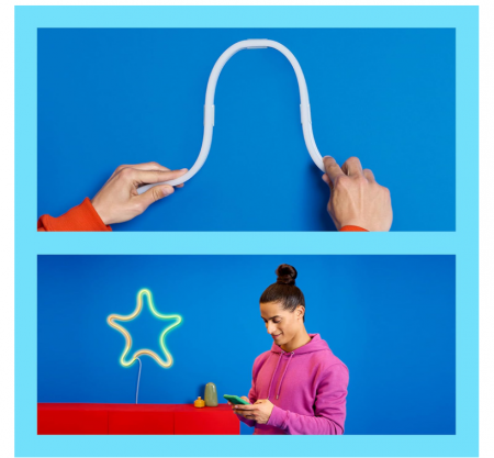 Banda LED RGB inteligenta WiZ, 3 metri, 16 milioane de culori [3]