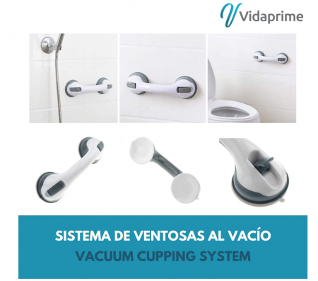 Bara de sprijin pentru baie VidaPrime cu Ventuză, pentru batrani, 30 cm [1]