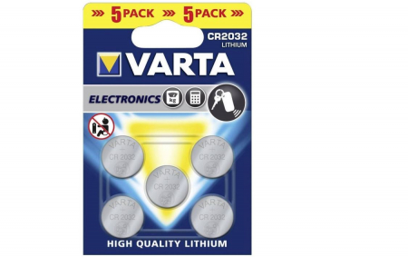 TV, Audio & Foto - Set 5 Baterii Varta tip buton CR2032, litiu, 6032101415