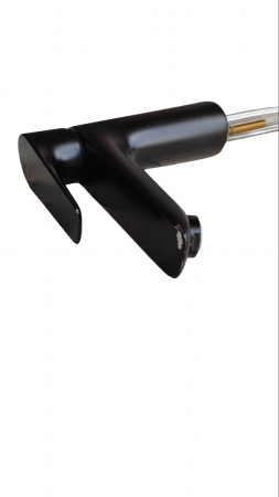 Baterie chiuveta Talis E Hansgrohe, robinet baie cu inaltime 110 mm, negru mat [1]