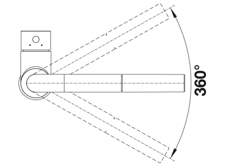 Baterie de bucătărie BLANCO 521466 cu presiune joasă MILA-S, robinet, crom [2]